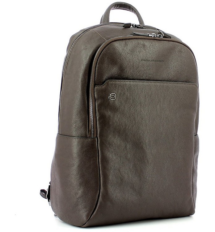 Piquadro Men's Brown Backpack at FORZIERI