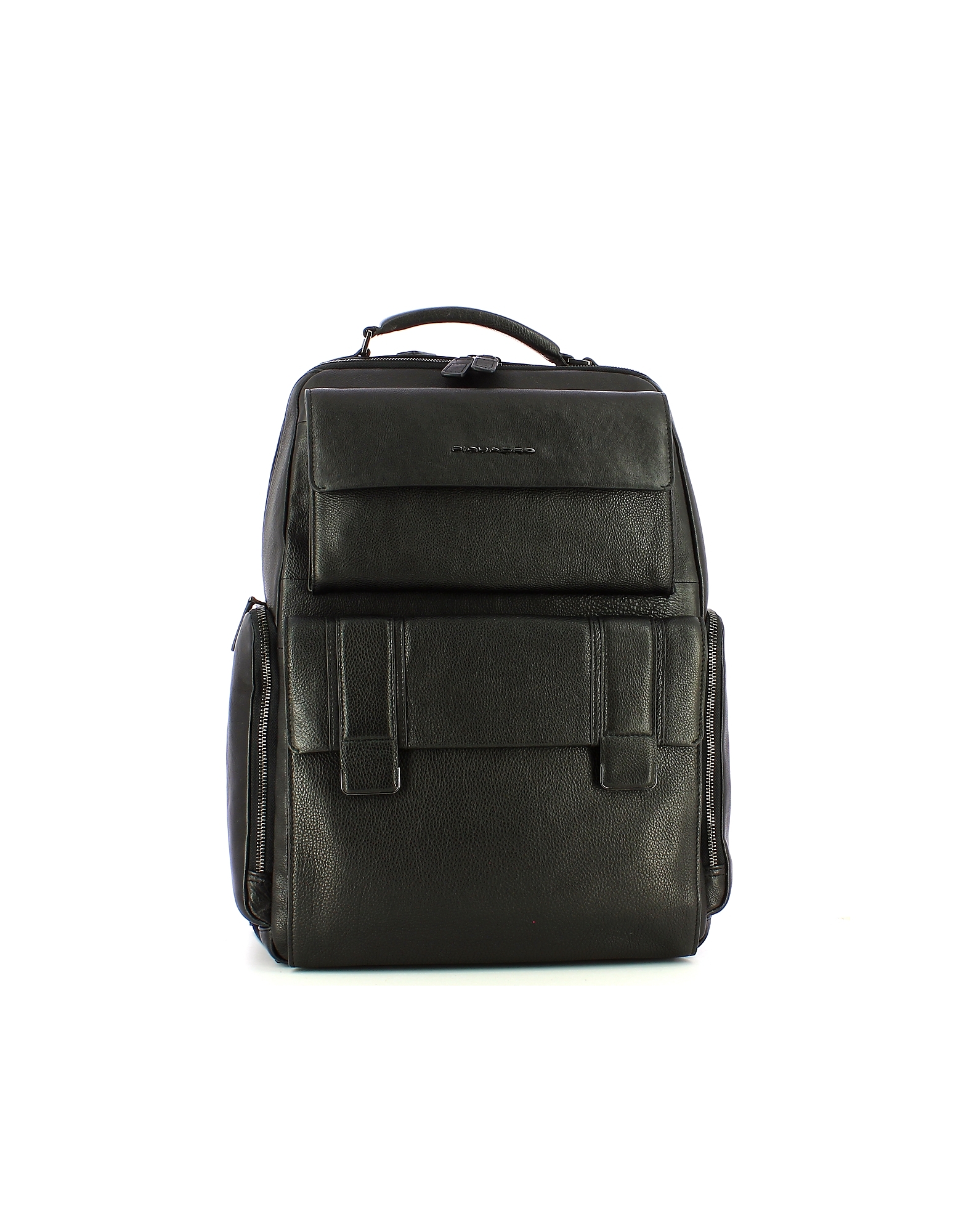 Piquadro Designer Men's Bags Men's Black Backpack In Noir