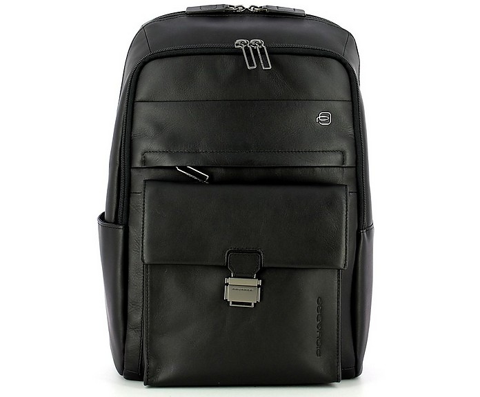 Black Computer Backpack With Ipad® Compartment Falstaff - Piquadro / sNAh
