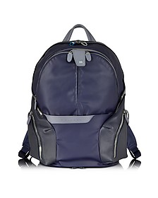 Nylon & Leather Computer Backpack