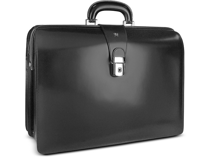 Men's Leather Doctor Bag Briefcase - Pratesi