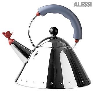 Stainless Steel Kettle with Bird Shape Whistle - Alessi