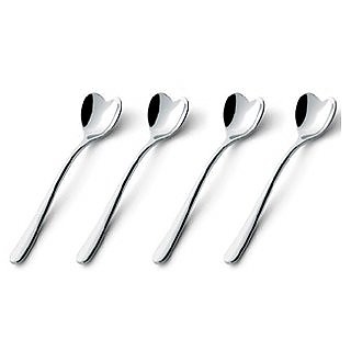 Set of 4 Stainless Steel Coffee Spoons - Alessi
