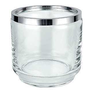 Glass and Silver Ice Bucket - Masini