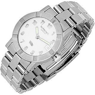Parsifal W1 - Women's White Dial Stainless Steel Date Watch - Raymond Weil
