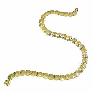 Lenticchie - 18K Gold and Diamonds Necklace - Torrini
