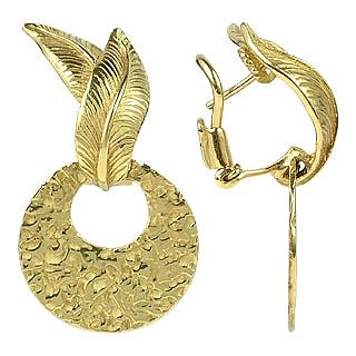 Victoria - Ohrringe aus ziseliertem 18k Gelbgold - Torrini