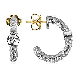 Rondelle - 18K Gold and Diamond Earrings - Torrini
