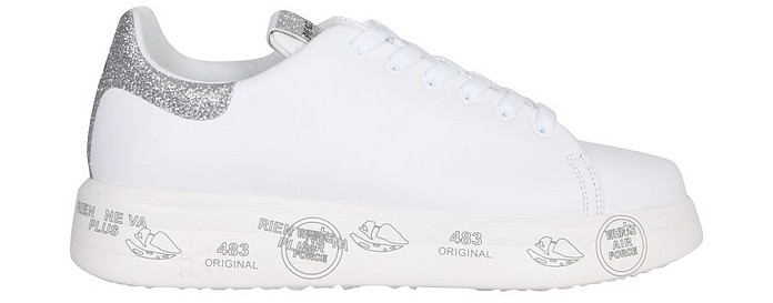 White/Silver Beautiful Sneakers - Premiata