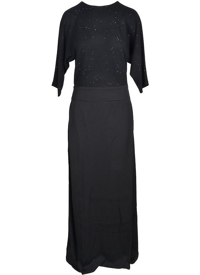 Women's Black Dress - Peserico