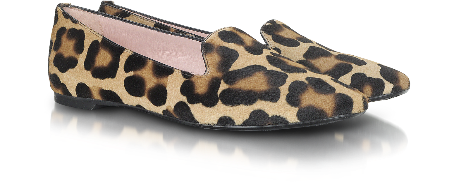 pretty ballerinas leopard loafer