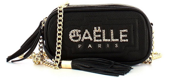 Black Quilted Mini Shoulder Bag - GAELLE PARIS