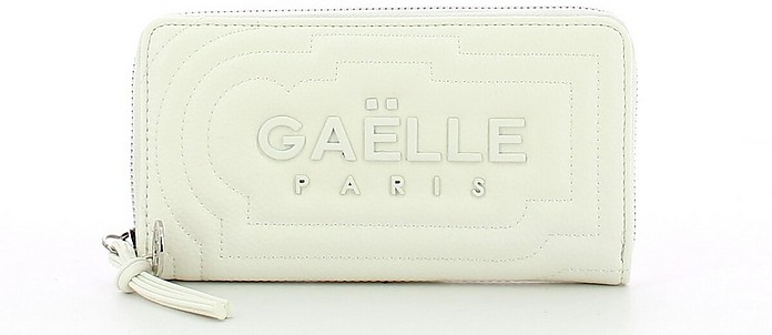 Women's White Wallet - GAELLE PARIS
