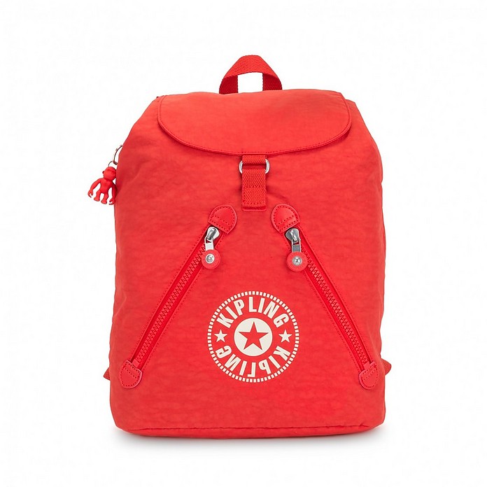 Red Fundamental New Classic Backpack - KIPLING