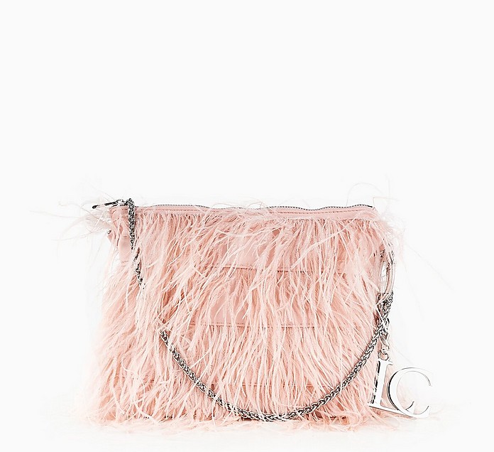 Pink Feather Night Edition Purse - LA CARRIE