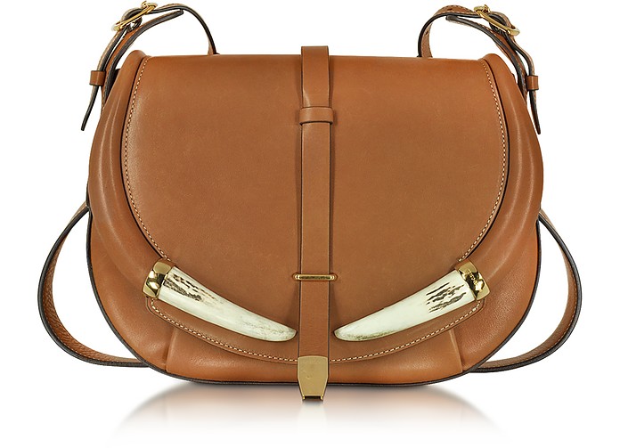 Soft Cuoio Leather Shoulder Bag - Roberto Cavalli