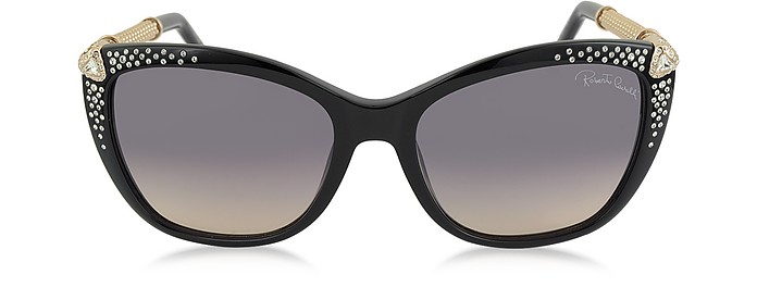 TALITHA 978S Acetate and Crystals Cat Eye Women's Sunglasses - Roberto Cavalli / xg J@