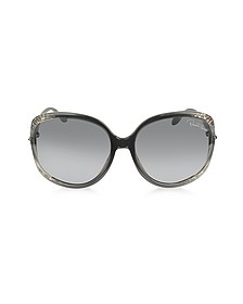Banyan 732S 05B Damen-Sonnenbrille mit Leopardenmuster in schwarz/grau