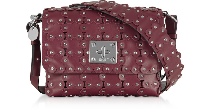 Flower Puzzle Small Twist Lock Shoulder Bag - RED Valentino