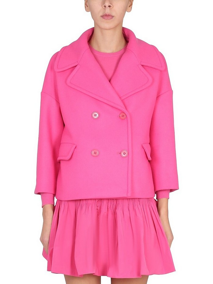 Double-Breasted Coat - RED Valentino
