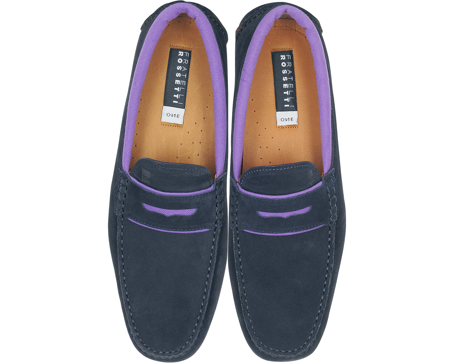 Fratelli Rossetti Dark Blue and Purple Suede Driver Shoe 10 (10.5 US ...