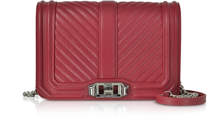 Small Quilted Leather Love Crossbody Bag - Rebecca Minkoff