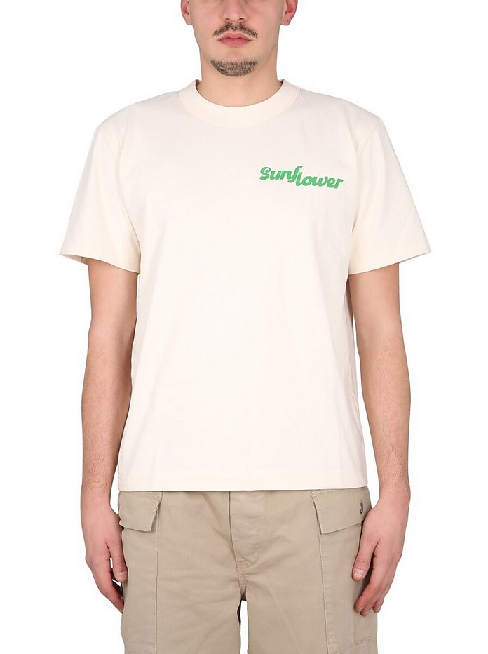 T-Shirt With Logo - Sunflower