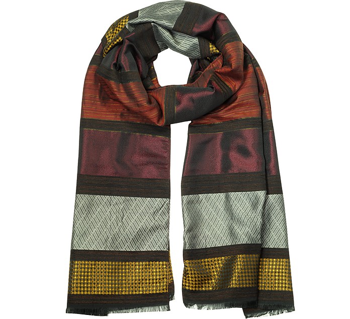 Woven Viscose and Fabric Blend Women's Scarf - Mila Schon