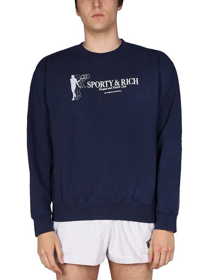 Logo Print Sweatshirt - Sporty & Rich