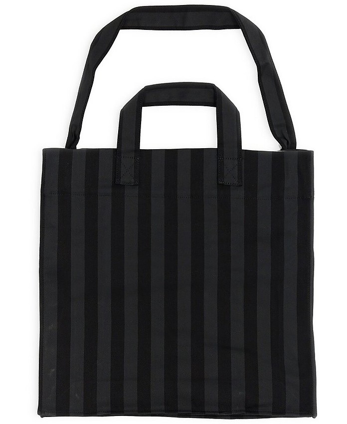 Shopper Bag With Striped Pattern - Sunnei