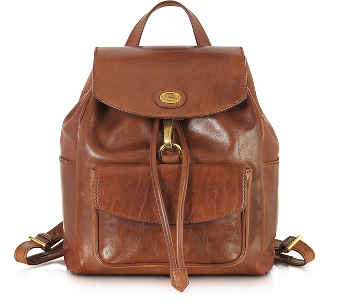 Story Donna Marrone Leather Backpack - The Bridge