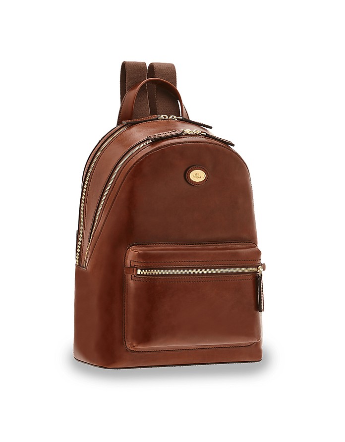 Story Uomo Genuine Leather Backpack w/two Zip Compartments - The Bridge / UEubW 
