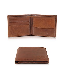 Story Uomo Leather Billfold Wallet w/Coin Pocket