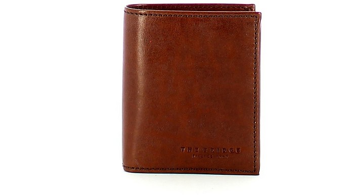 Brown/Red Men's Tri-fold Wallet - The Bridge