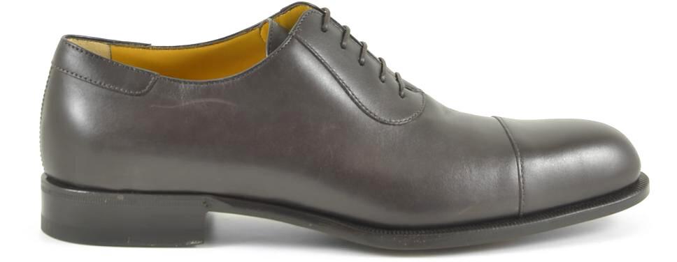 A.Testoni Dark Brown Men's Oxford Shoes 6 (7 US | 6 UK | 40 EU) at FORZIERI