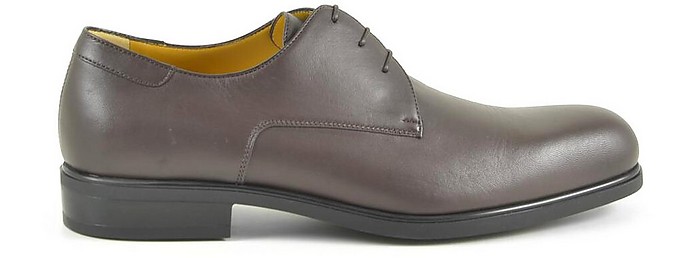 Dark Brown Men's Derby Shoes - A. Testoni 