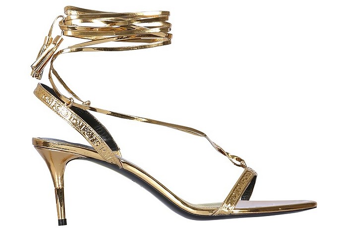 Mirrored Leather Sandals - Tom Ford