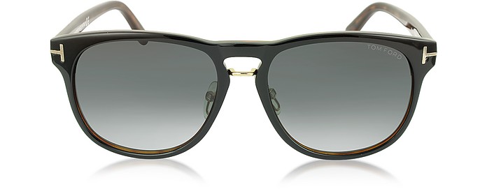 FRANKLIN FT0346 01V Dark Brown Aviator Sunglasses - Tom Ford / g tH[h