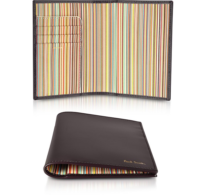 Black Leather Passport Cover - Paul Smith