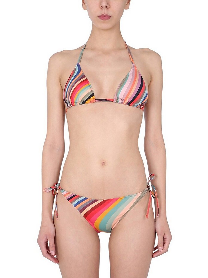 Bikini Briefs With Multicolour Stripes - Paul Smith