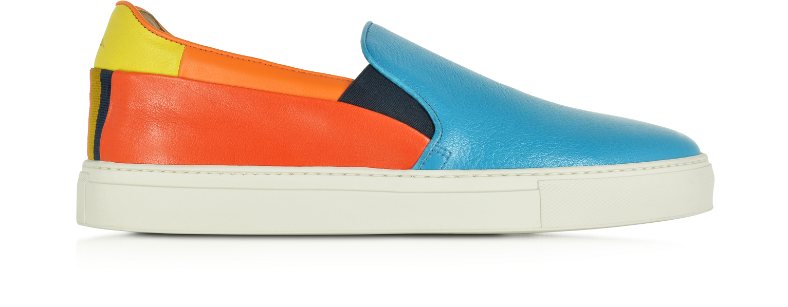 Paul Smith Zorn Multicolor Leather Slip-On Trainers 41 (8 US | 7 UK ...