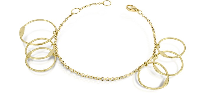 Milly - 18K Yellow Gold Circles Chain Bracelet - Torrini