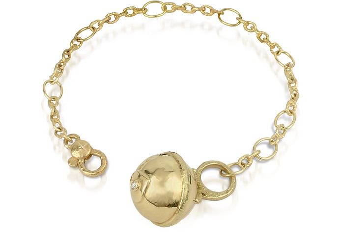 Ball - 18K Gold and Diamond Charm Bracelet - Torrini