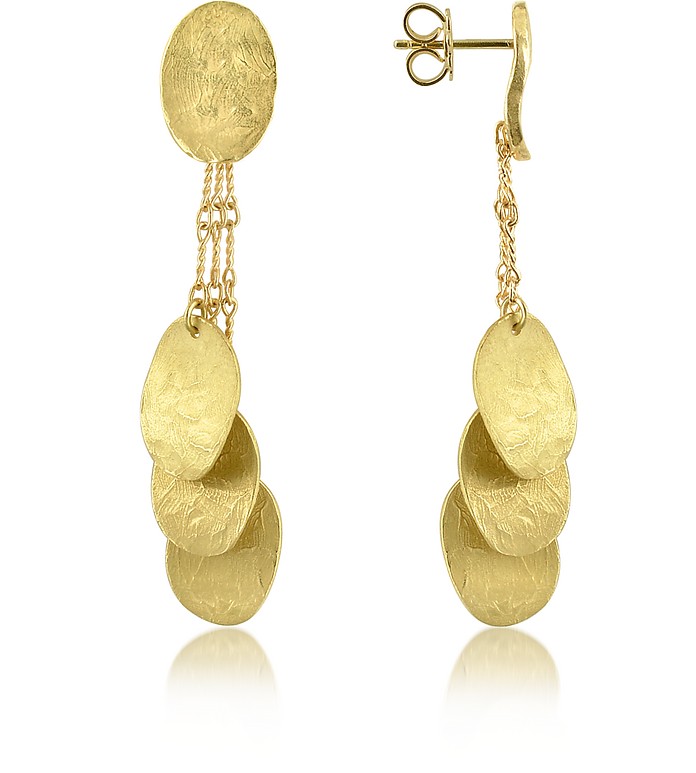 Nuvole Moving - 18K Gold Drop Earrings - Torrini