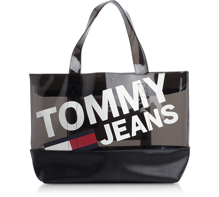 Tommy Shopper in Eco Pelle e PVC - Tommy Hilfiger