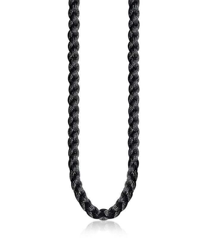 Black Nylon Ribbon Necklace - Thomas Sabo / g[}X T{