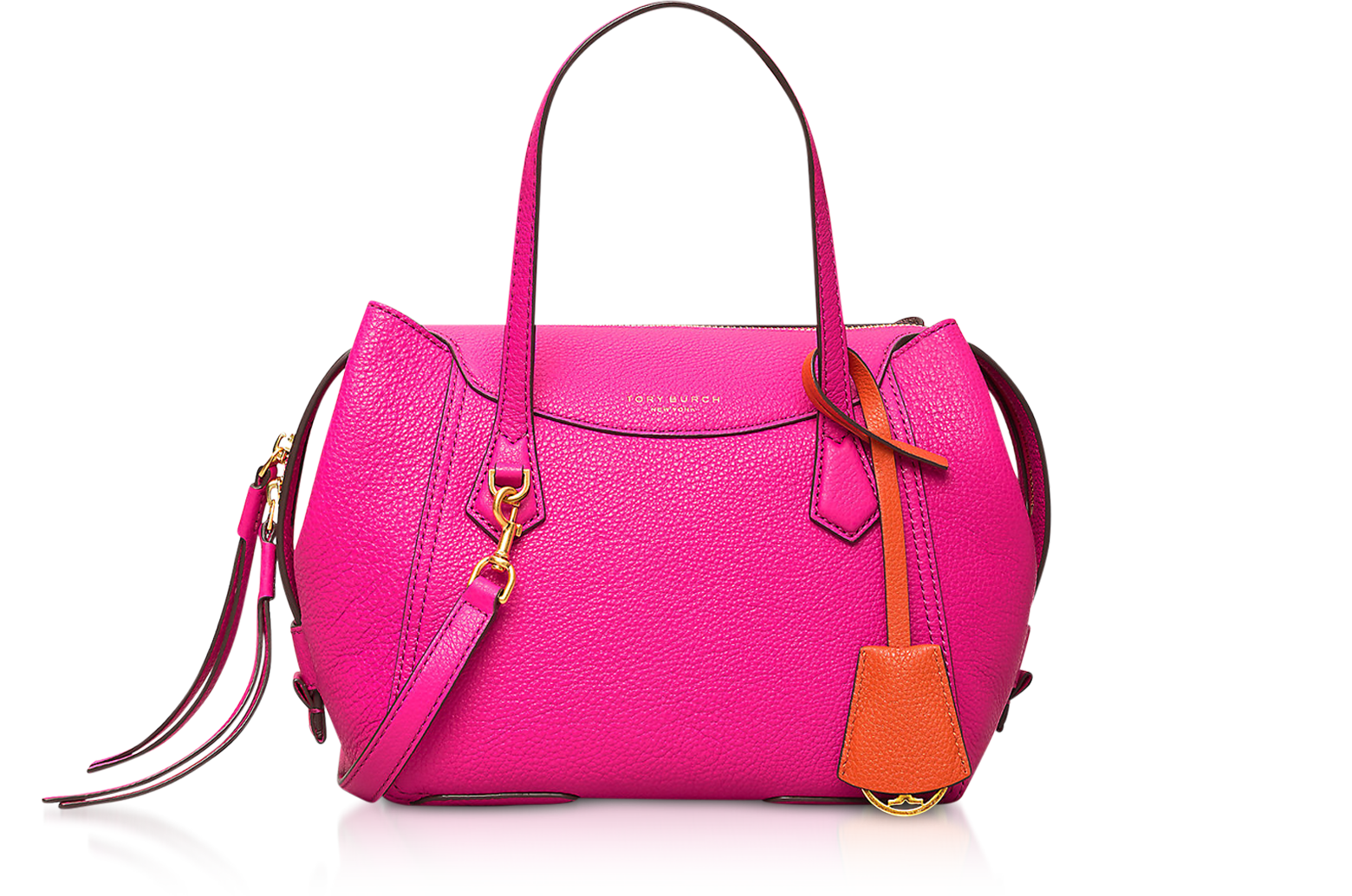 Tory Burch, Bags, Tory Burch Perry Bombe Glazed Mini Bag Pink Magnolia