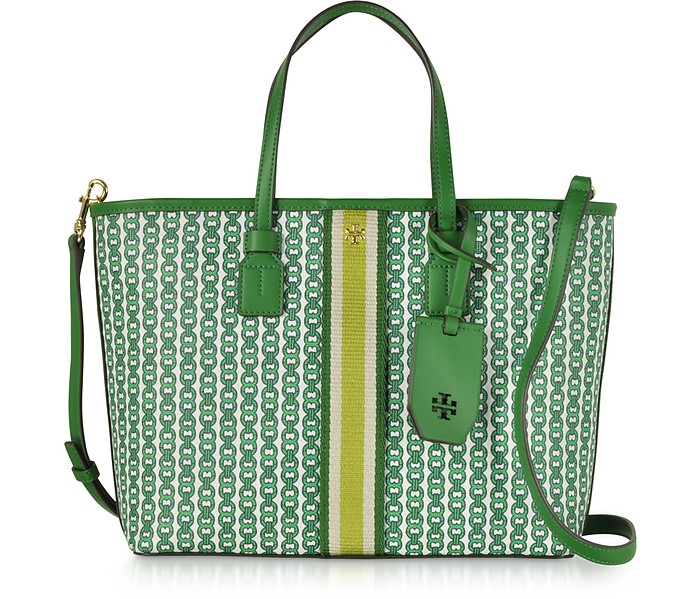 Gemini Link Coated Canvas Small Tote Bag - Tory Burch