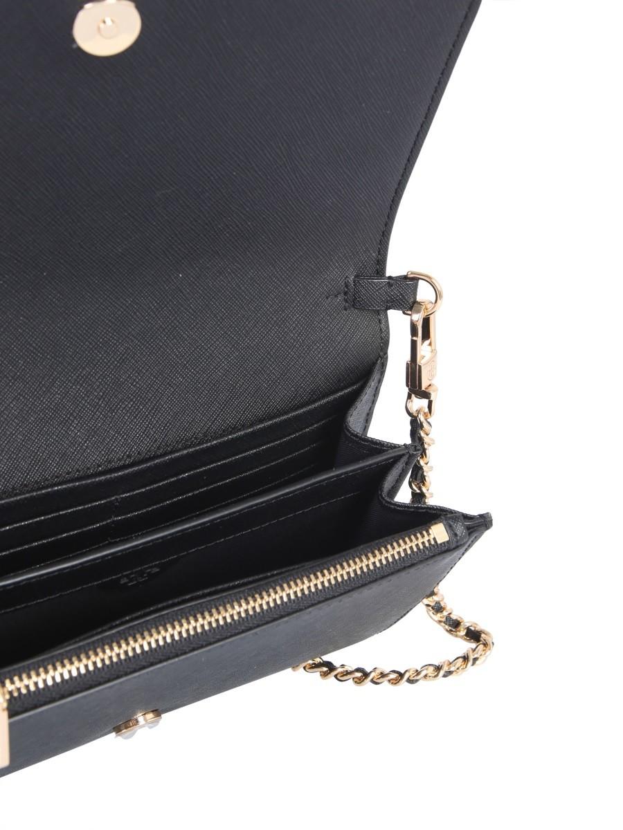 Tory Burch Robinson Mini Chain-Strap Bag, Black