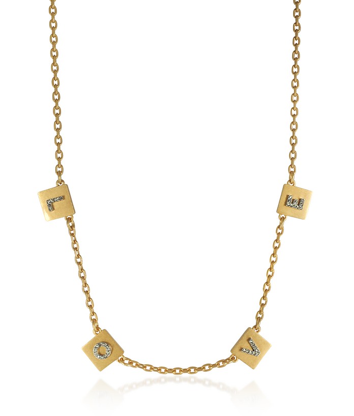 Love Message Delicate Choker Necklace - Tory Burch